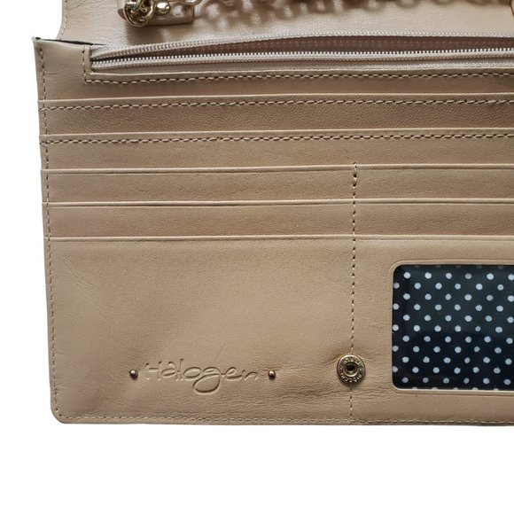 Halogen Black Leather Clutch Crossbody Bag/ Handbag - Picture 7 of 11